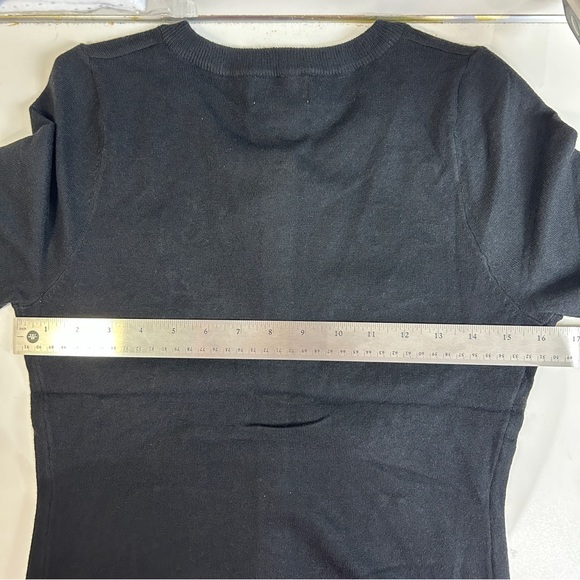 NWT Unique Vintage Size Small (4) Black Sweater with Spiders and Webs 557 - Picture 11 of 13